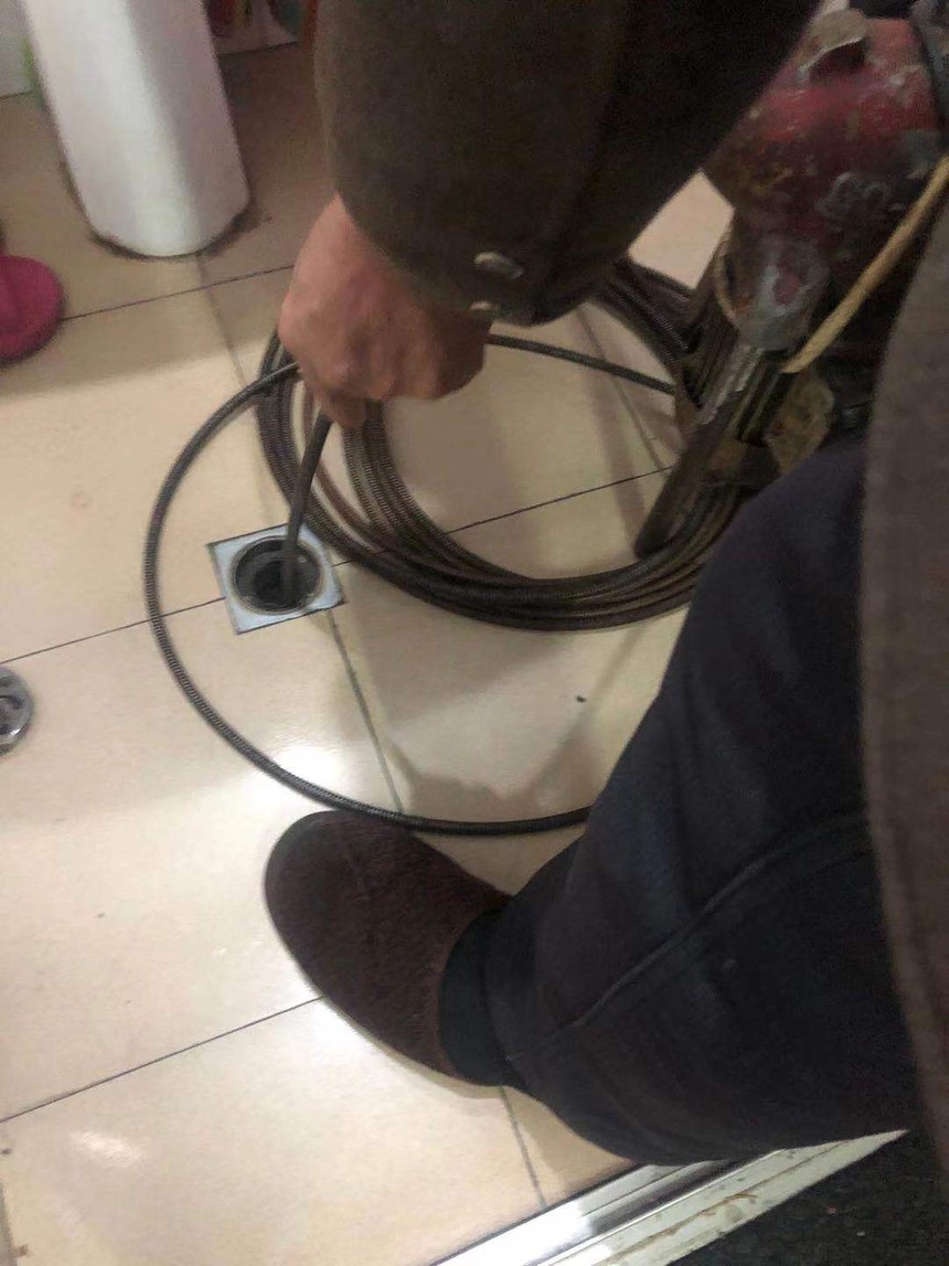 白鹭湖管理区管道疏通，疏通下水道